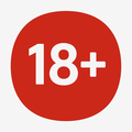 18+ Age Restriction Badge - Must be 18 or older to play