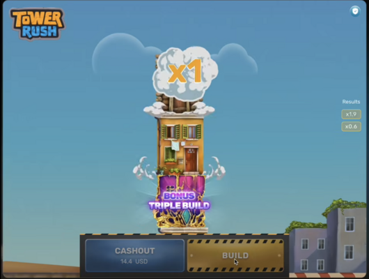 Tower Rush - Free Spins Bonus Features